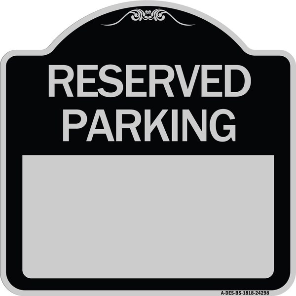 Blank Reserved Parking Heavy-Gauge Aluminum Architectural Sign, 18" x 18", BS-1818-24298